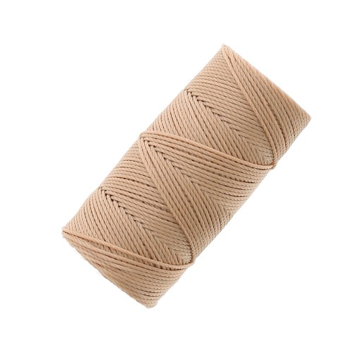 0.4mm C-LON Fine Weight Bead Cord - Latte x45m