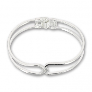 Bracelet base to decorate 65x53mm Silver tone x1