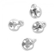 Jewerly bells 6mm Rhodium tone x20|raw }}