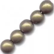 Round beads 2.5mm Bronze tone x100