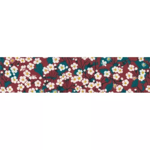 Bias ribbon Liberty Mitsi burgundy x1m