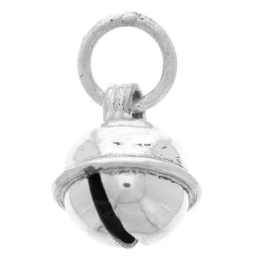 Sterling silver charm bell 10 mm x1