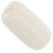 cylinder-shaped beads 12x8mm White x10