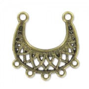 Diamond motif spacer 26mm Bronze tone  x1