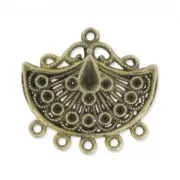 Spacer to decorate with strass 28mm Bronze tone  x1