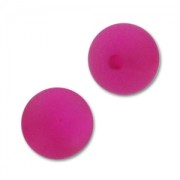 Polaris Round half-drilled 6mm Fuchsia x1|raw }}