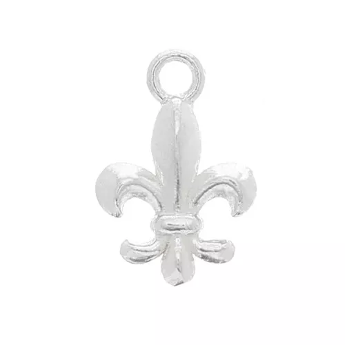 10x7mm 925 Sterling Silver Mini Charm Lily x1
