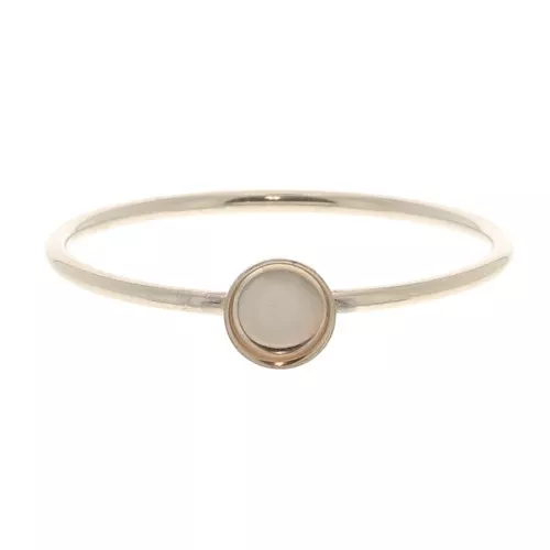 Fine ring set for 4mm cabochon - Size 54 - Gold filled x1