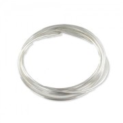 999/1000 Fine Silver Round Wire, 1 mm x 50 cm