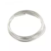 999/1000 Fine Silver Round Wire, 1 mm x 50 cm