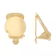 10mm Ear clips - non-pierced ears - Fine Gold Plated x2