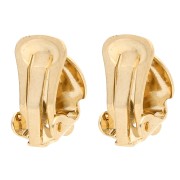 10mm Ear clips - non-pierced ears - Fine Gold Plated x2