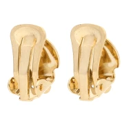 10mm Ear clips - non-pierced ears - Fine Gold Plated x2