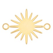 13mm 2-ring sun connector - Fine Gold Plated x1