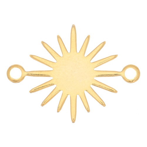 13mm 2-ring sun connector - Fine Gold Plated x1