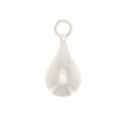 6.5x3mm Mini Drop Charms - Silver Tone x10|raw }}