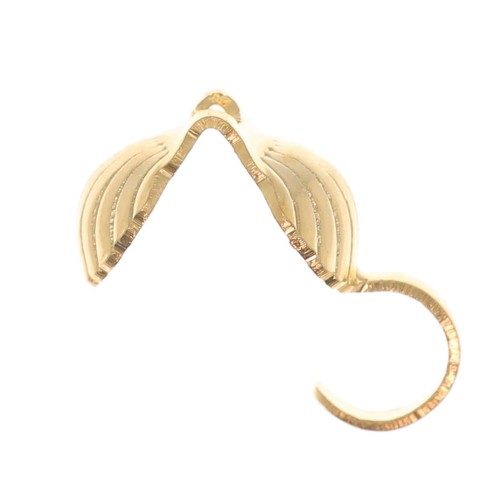 5mm Clamshell beads - Fine Gold Plated x6