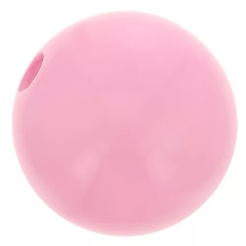Polaris round bead Opaque 10mm Pink x1