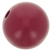 Polaris round bead Opaque 10mm Bordeaux  x1
