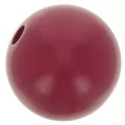 Polaris round bead Opaque 10mm Bordeaux  x1