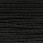2mm Polyester lace cord - Black x1m