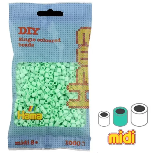 5mm Hama MIDI beads - Pastel Mint (n°98) x1000
