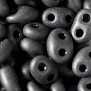 Twin beads 2.5x5mm Jet Mat x20g