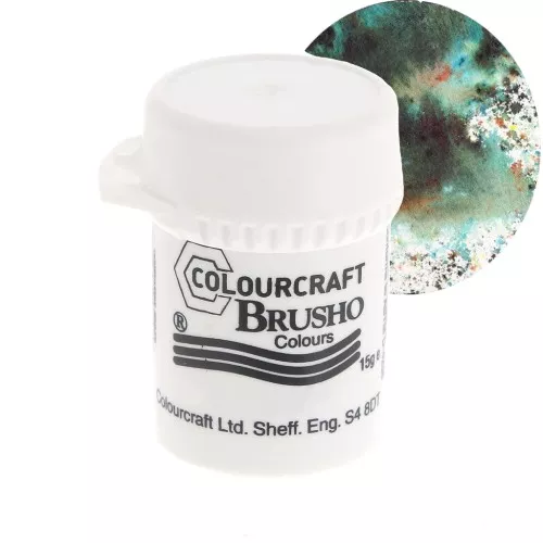 Brusho Colours Watercolour Pigment Powder - Olive Green x15 g