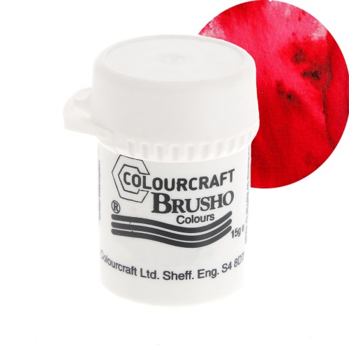 Brusho Colours Watercolour Pigment Powder - Rose Red x15 g
