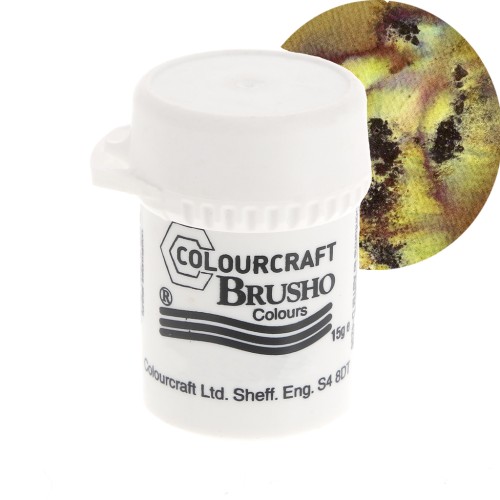 Brusho Colours Watercolour Pigment Powder - Moss Green x15 g