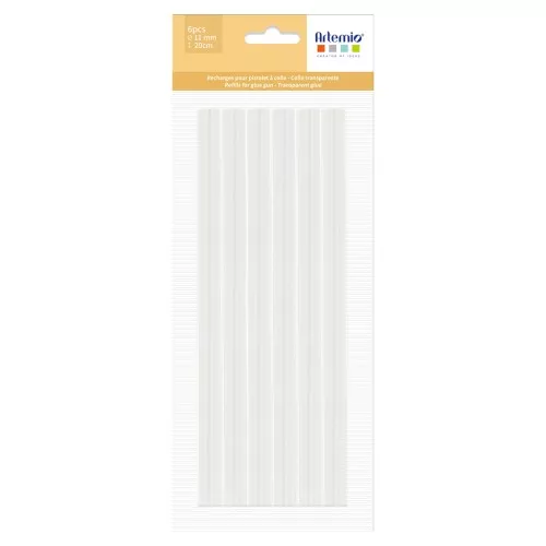 Refills for Artemio glue gun - Clear glue x6