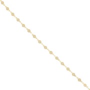 4.5mm Flower chain - gold Tone x50cm|raw }}