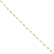 4.5mm Flower chain - gold Tone x50cm