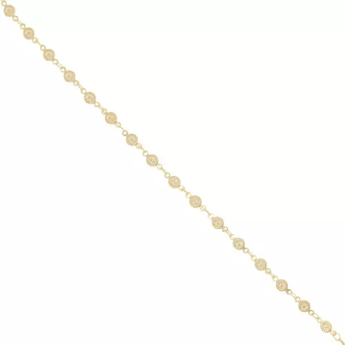 4.5mm Flower chain - gold Tone x50cm