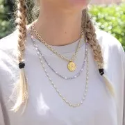 4.5mm Flower chain - gold Tone x50cm