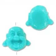 Buddha's head 12mm Turquoise x1