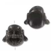 Buddha's head 12mm Black x1