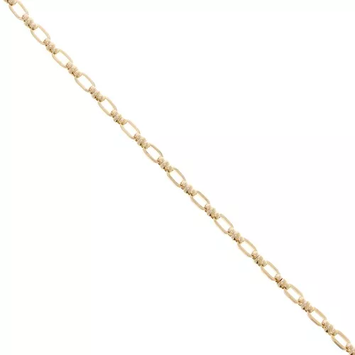 4.8mm Fancy Rectangle Rounded Chain - Gold Tone x50cm