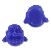 Buddha's head 12mm Dark Blue x1