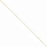 0.6mm 316L stainless steel Paloma mesh chain - gold tone x50cm