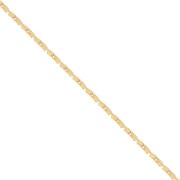 0.6mm 316L stainless steel Paloma mesh chain - gold tone x50cm