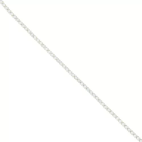 3mm 304 Stainless Steel Cut zirconium oxide Rhinestone Chain - Crystal - Gold Tone x50cm