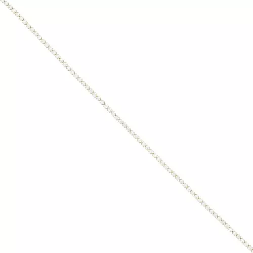 2mm 304 Stainless Steel Cut zirconium oxide Rhinestone Chain - Crystal - Gold Tone x50cm