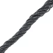 Charlottes Preciosa 15/0 Jet Hematite x9g