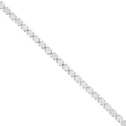 2mm 304 Stainless Steel Cut zirconium oxide Rhinestone Chain - Crystal x50cm