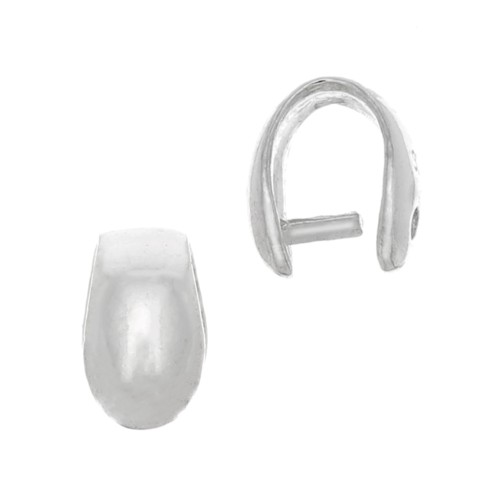 6x4mm 925 Sterling Silver Pendant holder x1