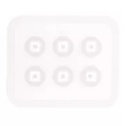 Silicone mould for making faceted resin beads x1