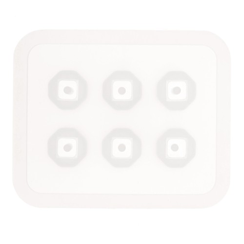 Silicone mould for making faceted resin beads x1