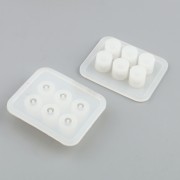 Silicone mould for making faceted resin beads x1
