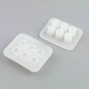 Silicone mould for making faceted resin beads x1